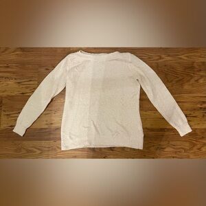 Croft & Barrow Pale Pink  Off-the-Shoulder Sweater Small